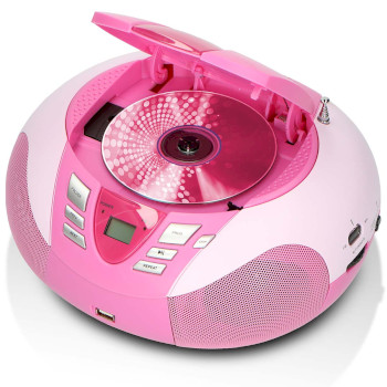 SCD-37 USBPINK Scd-37 usb pink portable fm radio cd and usb player pink Product foto